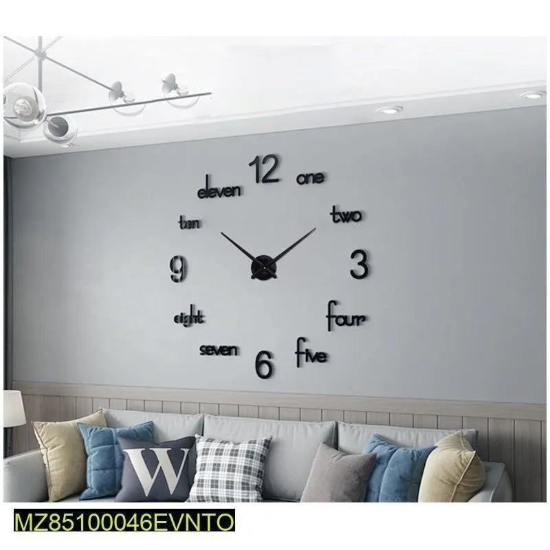 Digits Design 3D Wall Clock